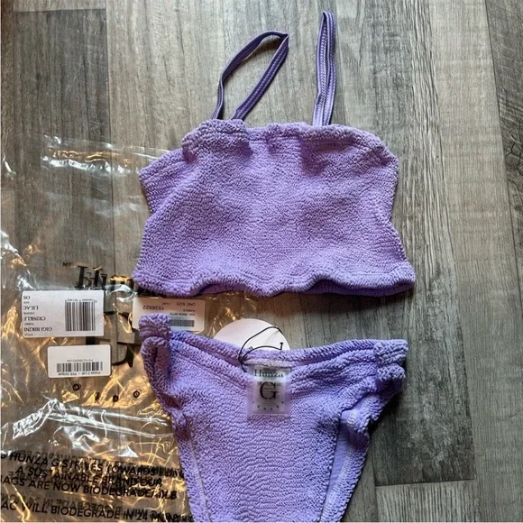 NWT 🦄 Hunza G NWT Gigi Bikini in Lilac - Picture 2 of 8